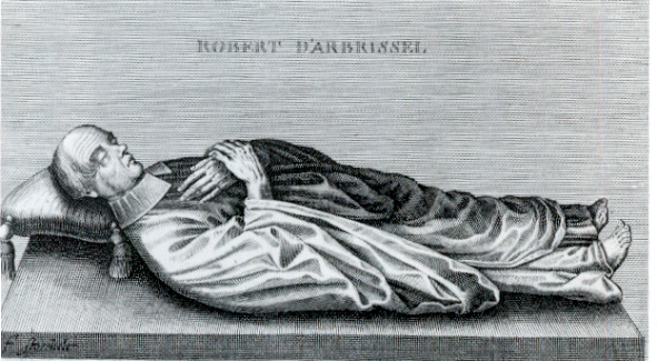 Robert d'Arbrissel, plaque de cuivre gravée , Claude Ménard