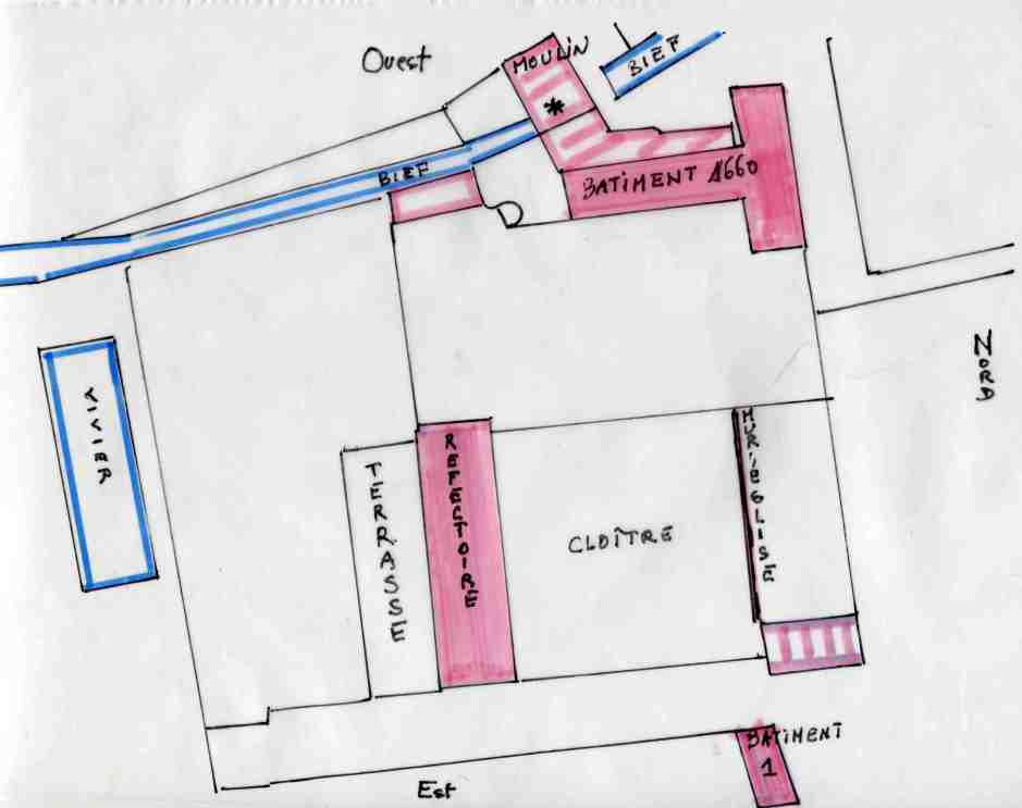plan d'après cadastre 1832-1